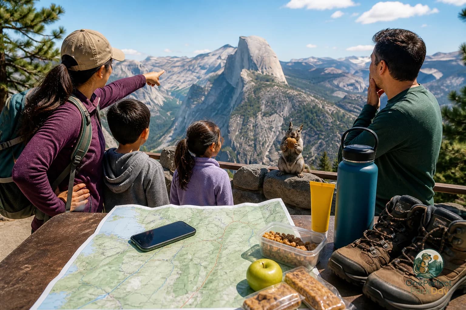 View from Glacier Point toward Yosemite Valley and Half Dome during a one-day Yosemite planning decision